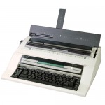 Nakajima AE-740 English Electronic Typewriter  Specifications:      ~15 carriage     ~40 character display     ~Up to 20 cps     ~1 , 1.5 , 2 line spacing     ~10, 12, 15, PS pitch selections     ~700/10 correction memory     ~112,000 text memory     ~Word and character erase     ~Prestige Pica 10 included     ~1 year limited warranty     ~19 x 16 x 6 / 17 lbs     ~Uses: XC001 or HYC01 ribbons     ~NAKLO001 lift off tape